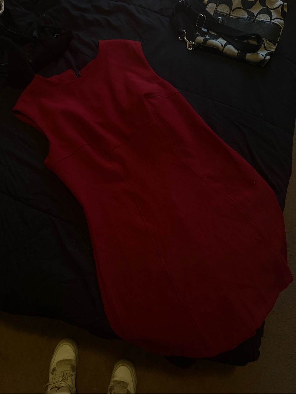 ZARA Sleeveless Red Sheath Dress